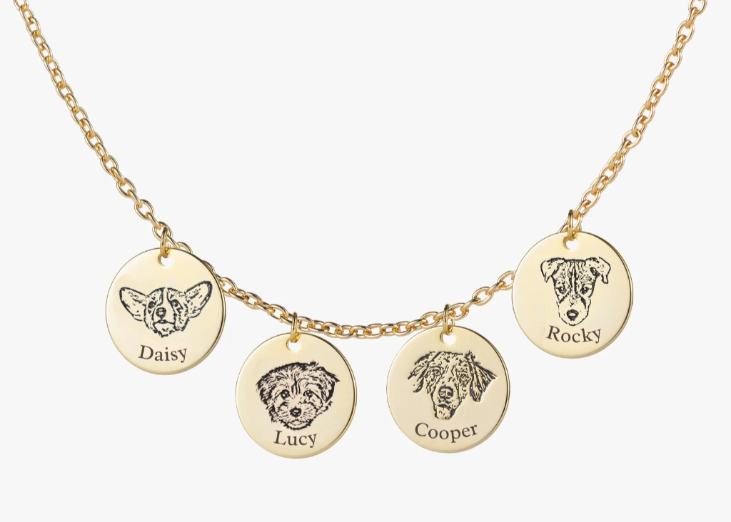Collana personalizzata con ritratto di animale domestico