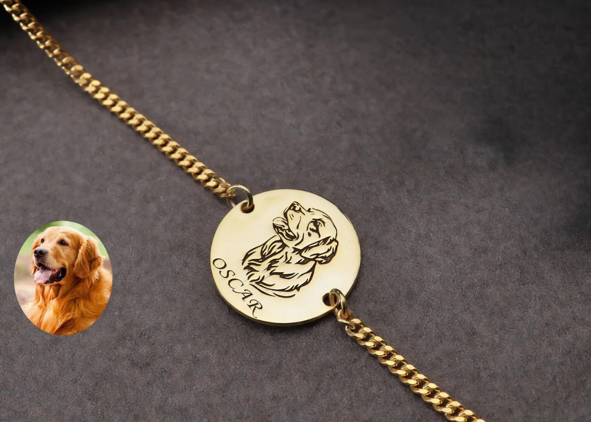 Personalized Pet Portrait Bracelet