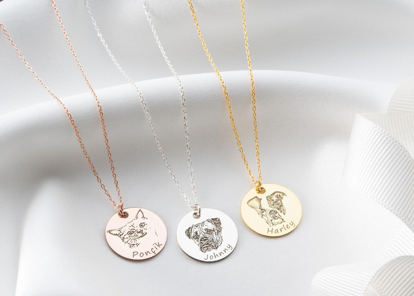 Collana personalizzata con ritratto di animale domestico