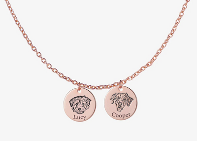 Collana personalizzata con ritratto di animale domestico