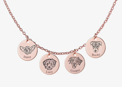 Collana personalizzata con ritratto di animale domestico