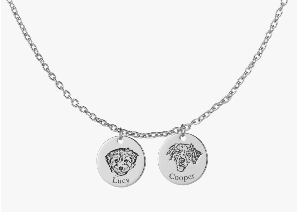 Collana personalizzata con ritratto di animale domestico