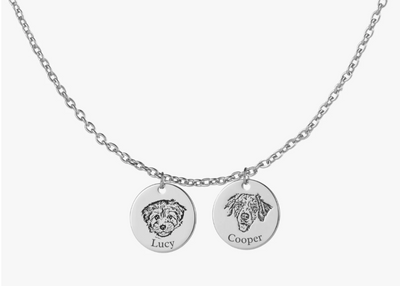 Collana personalizzata con ritratto di animale domestico