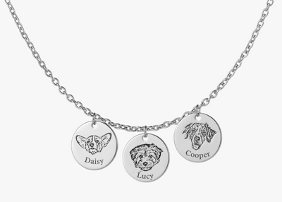 Collana personalizzata con ritratto di animale domestico