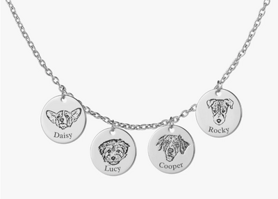 Collana personalizzata con ritratto di animale domestico