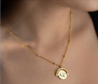 Pet Portrait Necklace with Ball Chain